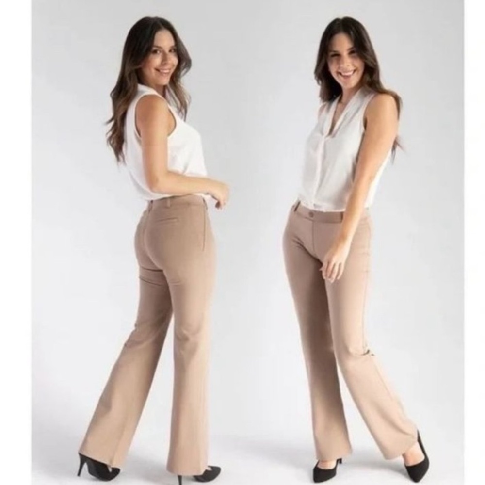 Betabrand brown/tan dress pant yoga pants